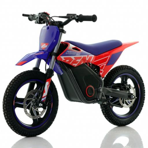 Minimoto electrica 500W Roan Warrior SX-E500 14/14" azul y roja [0]