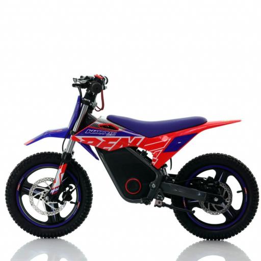 Minimoto electrica 500W Roan Warrior SX-E500 14/14" azul y roja [3]