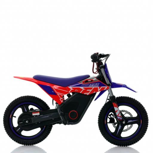 Minimoto electrica 500W Roan Warrior SX-E500 14/14" azul y roja [2]