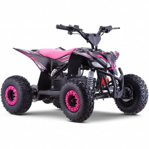 Miniquad eléctrico 1300W Roan Ratte motor brushless color Rosa