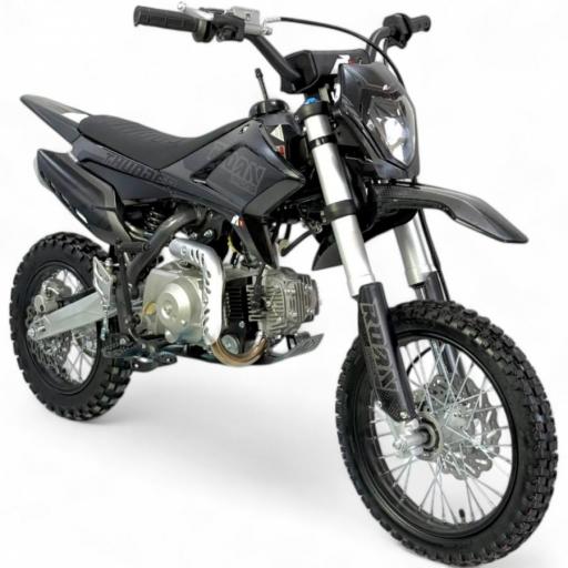 Pit bike 110cc semi-automático Apollo Thunder 14/12" negra [3]