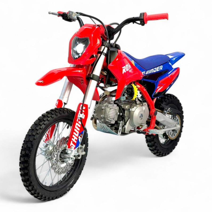 Pit bike 110cc semi-automático Apollo Thunder 14/12" roja