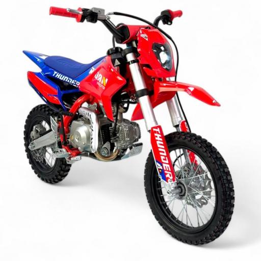 Pit bike 110cc semi-automático Apollo Thunder 14/12" roja [1]