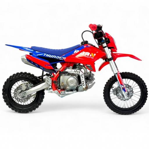 Pit bike 110cc semi-automático Apollo Thunder 14/12" roja [2]