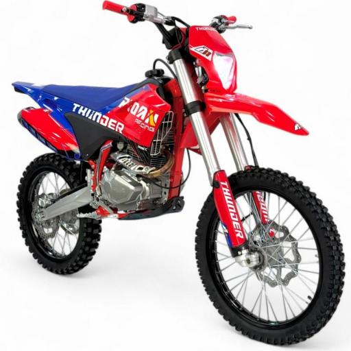 Pit bike 110cc semi-automático Apollo Thunder 21/18" roja [1]