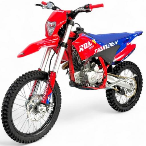 Pit bike 110cc semi-automático Apollo Thunder 21/18" roja