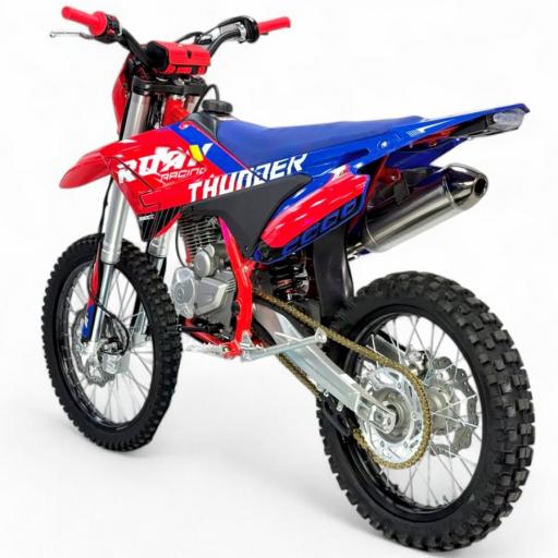 Pit bike 110cc semi-automático Apollo Thunder 21/18" roja [2]