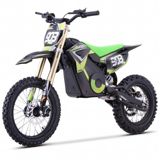 Moto de cross infantil RFN 1600W Roan 903 14"/120" color verde