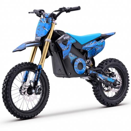 Moto de cross infantil RFN 1800W Roan 903 14"/120" color azul