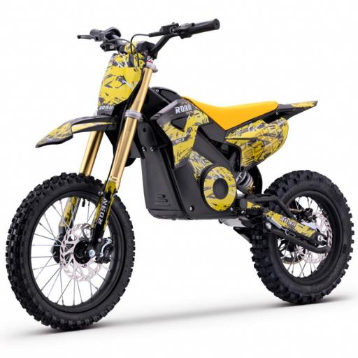 Moto de cross infantil RFN 1800W Roan 903 14"/120" color amarillo