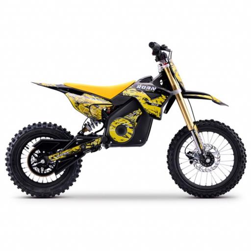 Moto de cross infantil RFN 1800W Roan 903 14"/120" color amarillo [4]
