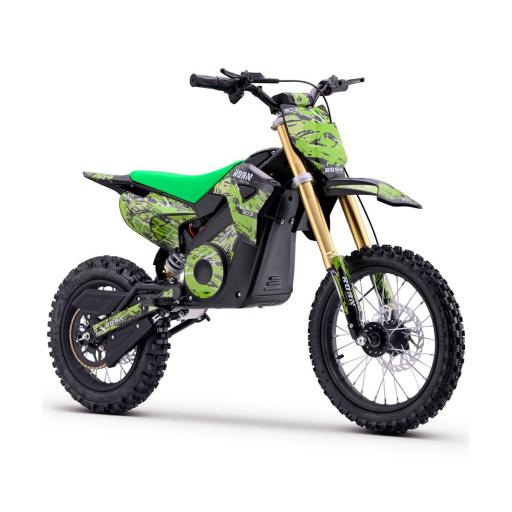 Moto de cross infantil RFN 1800W Roan 903 14"/120" color verde [2]