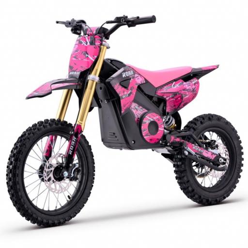 Moto de cross infantil RFN 1800W Roan 903 14"/120" color rosa