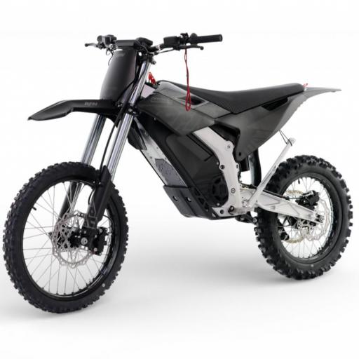 Pit bike eléctrica RFN WARRIOR SX-E15 8000W 74V 40AH 19/16" negra