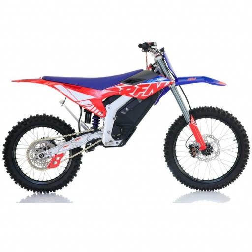 Pit bike eléctrica RFN WARRIOR SX-E15 8000W 74V 40AH 21/18" azul y roja [2]