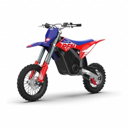 Pit Bike eléctrica RFN Warrior SX-E5 2000W 12/10" azul y roja [0]