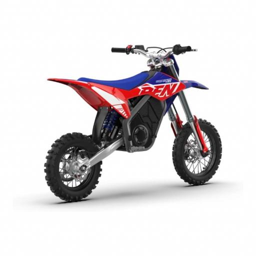 Pit Bike eléctrica RFN Warrior SX-E5 2000W 12/10" azul y roja [2]