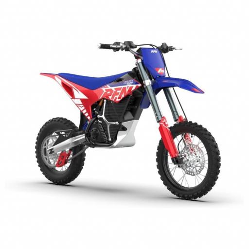 Pit Bike eléctrica RFN Warrior SX-E8 6000W 60V 14/12" azul y roja [1]