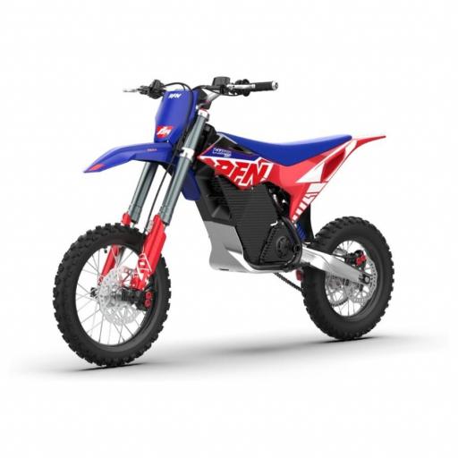 Pit Bike eléctrica RFN Warrior SX-E8 6000W 60V 14/12" azul y roja [0]