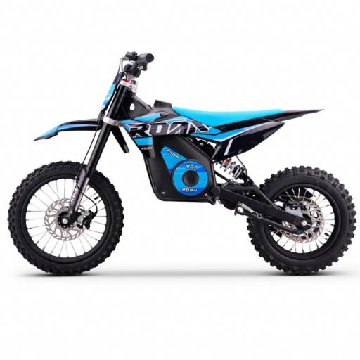 Pit bike eléctrica Roan 907 2000W 48V 13Ah Litio Brushless azul [1]