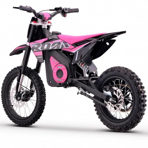 Pit bike eléctrica Roan 907 2000W 48V 13Ah Litio Brushless rosa [1]