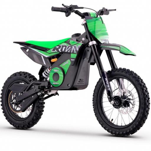 Pit bike eléctrica Roan 907 2000W 48V 13Ah Litio Brushless verde [3]
