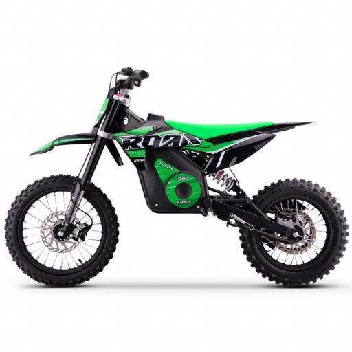 Pit bike eléctrica Roan 907 2000W 48V 13Ah Litio Brushless verde [2]