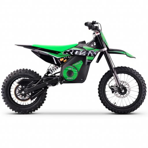 Pit bike eléctrica Roan 907 2000W 48V 13Ah Litio Brushless verde [1]