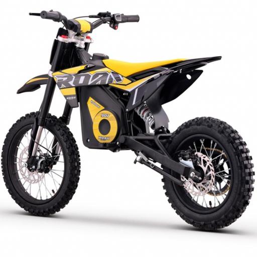 Pit bike eléctrica Roan 907 2000W 48V 13Ah Litio Brushless amarilla [3]