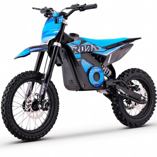 Pit bike eléctrica Roan 907 2000W 48V 13Ah Litio Brushless azul
