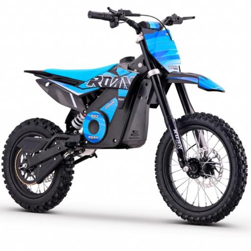 Pit bike eléctrica Roan 907 2000W 48V 13Ah Litio Brushless azul [4]