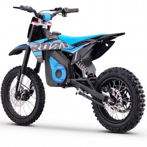 Pit bike eléctrica Roan 907 2000W 48V 13Ah Litio Brushless azul [3]