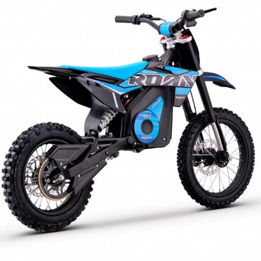 Pit bike eléctrica Roan 907 2000W 48V 13Ah Litio Brushless azul [2]