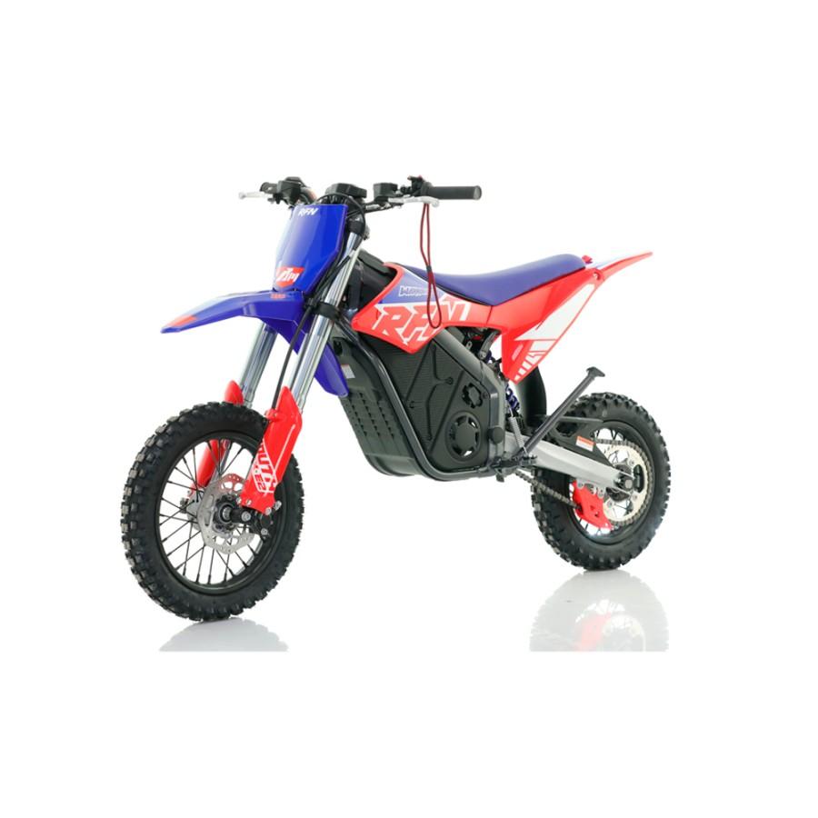 Pit Bike eléctrica RFN Warrior SX-E2 1000W 12/10" azul y roja