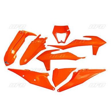 Kit plástica UFO naranja fluor KTM EXC/EXC-F