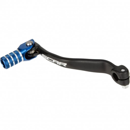Pedal cambio SCAR para YZ 65 / YZ 85 negro mate con puntera azul 