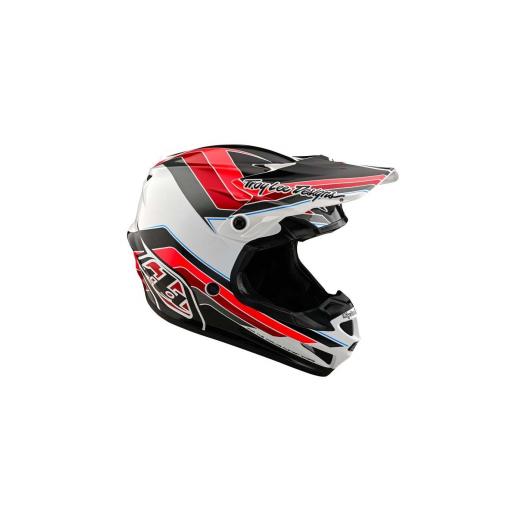 Troy lee SE4 MIPS, color carbón / rojo