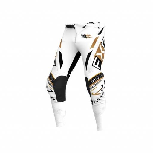 Pantalón FXR PODIUM GLADIATOR MX PANT 25 Blanco