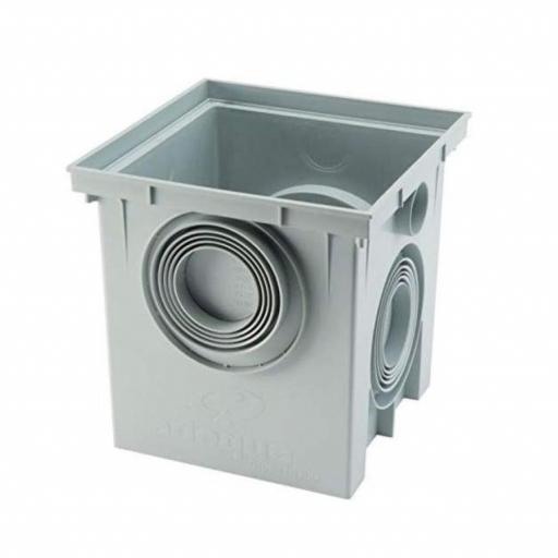 ARQUETA PP 40X40 GRIS