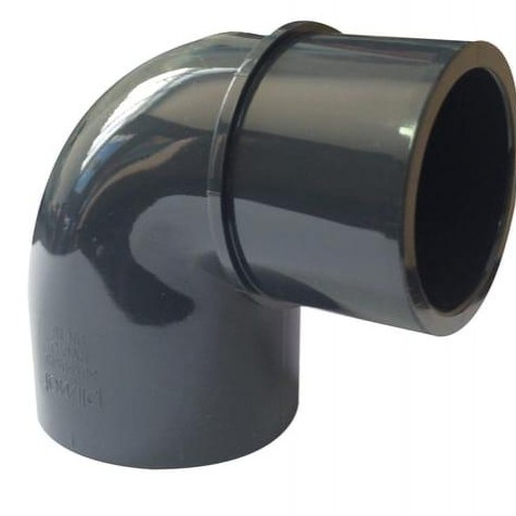 Codo de presión PVC 90° diámetro 50 mm, hembra macho [0]