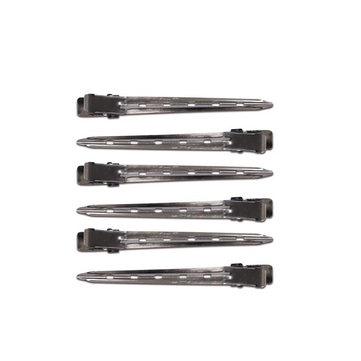 Pinzas metal curvadas 6 unds 8.9 cm Eurostil