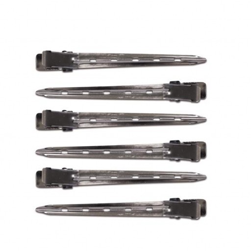 Pinzas metal curvadas 6 unds 8.9 cm Eurostil