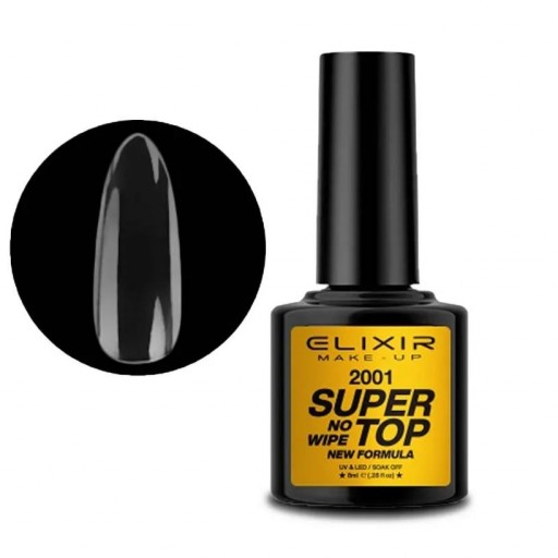 ELIXIR SEMI GEL TOP COAT NO WIPE 2001