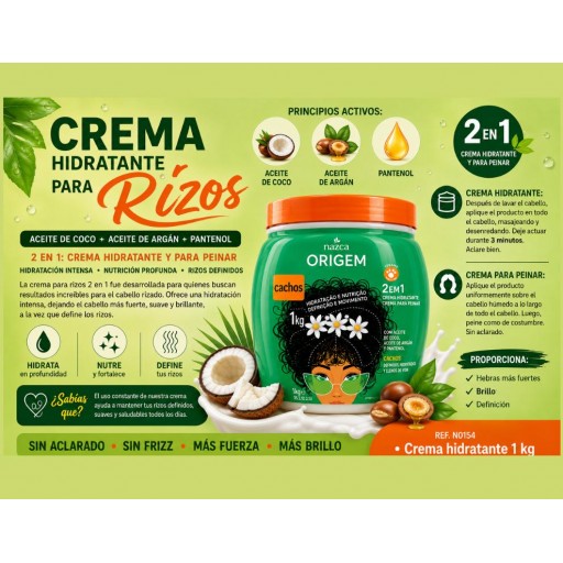 Nazca Crema Capilar Hidratante 2 en 1 1 kg  [1]