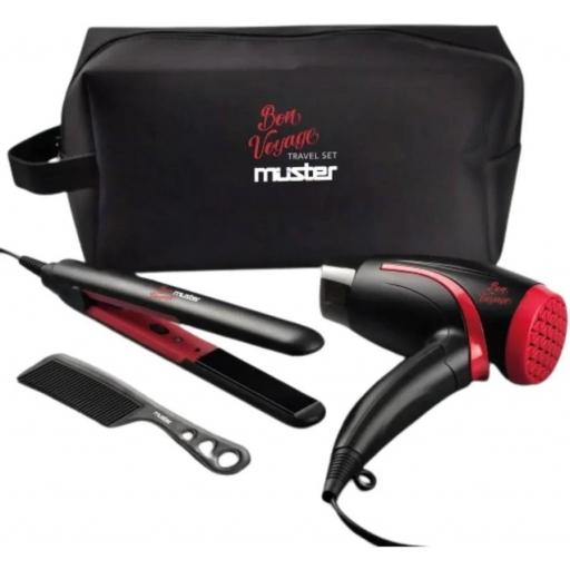 Pack Secador y Plancha viaje Muster [2]