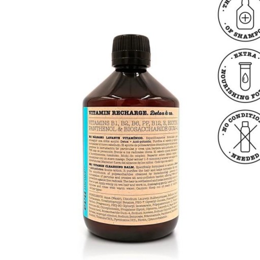 Vitamin Recharge Detox & Co. 500 ml – Champú Detox | Eva Professional