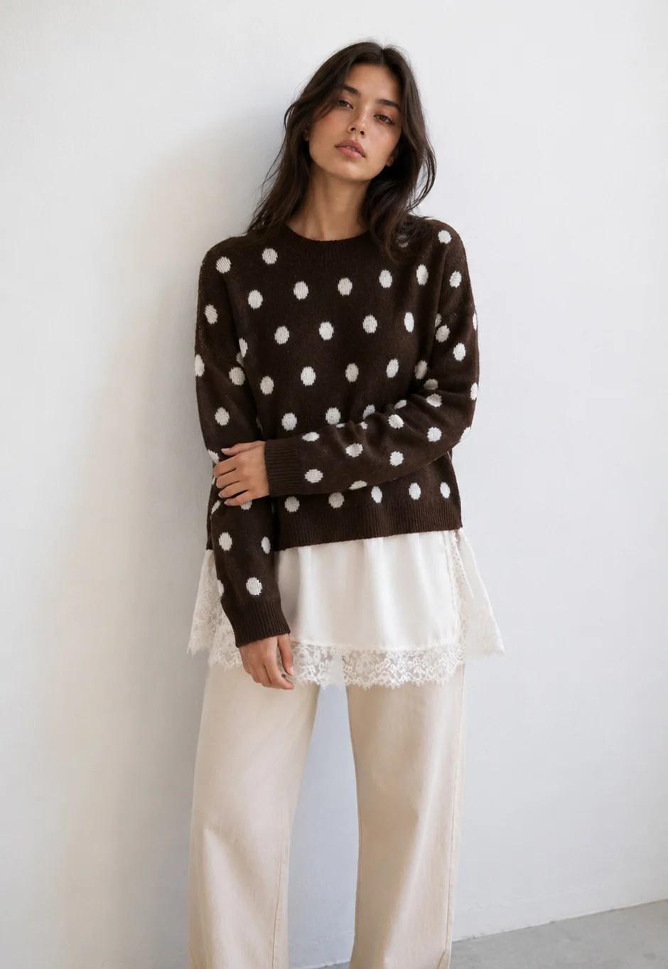 Jersey "Lunares y puntillas"
