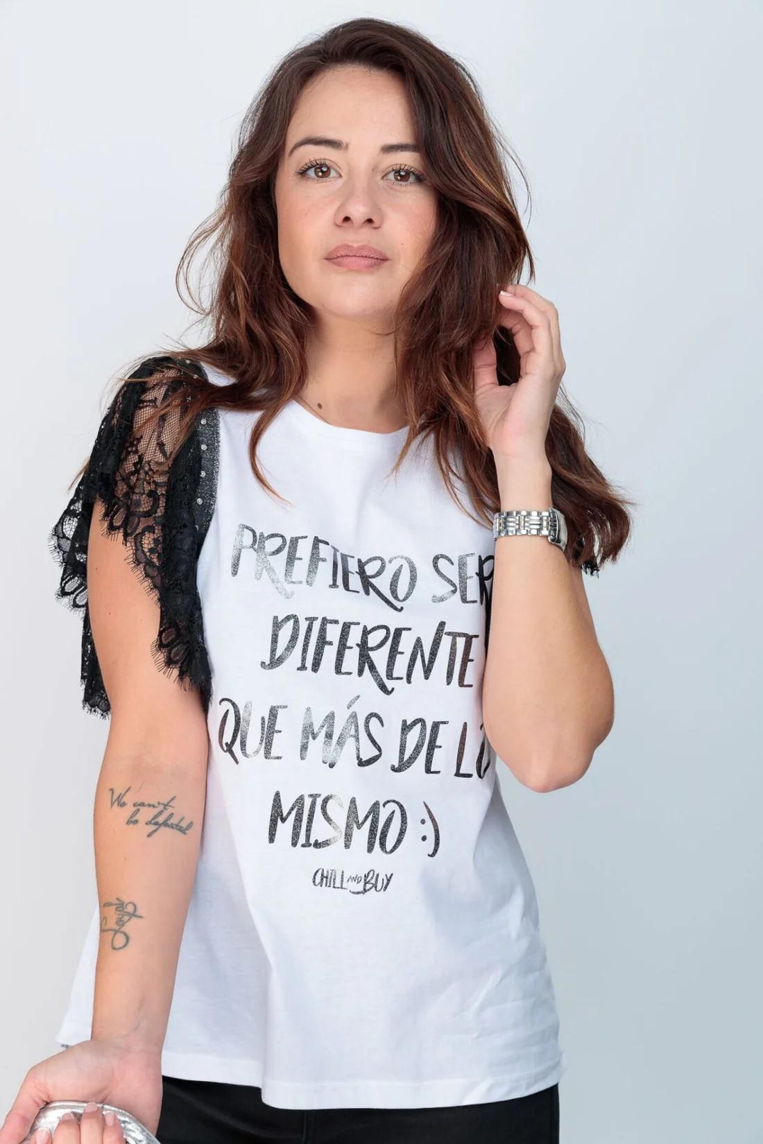 Camiseta Chill&Buy "Encaje Prefiero"