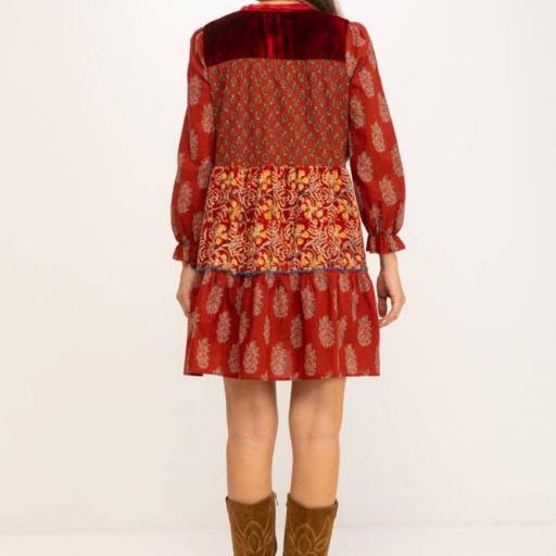 Vestido Estampado Patchwork [2]