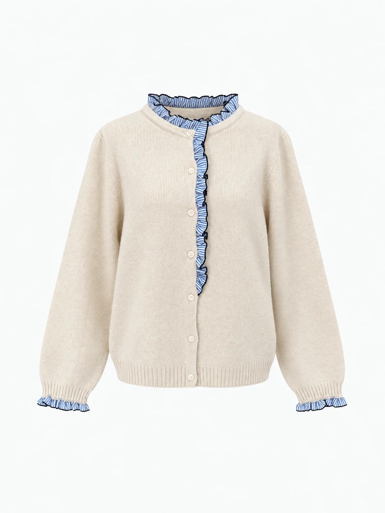 Chaqueta "Volantitos" Beige